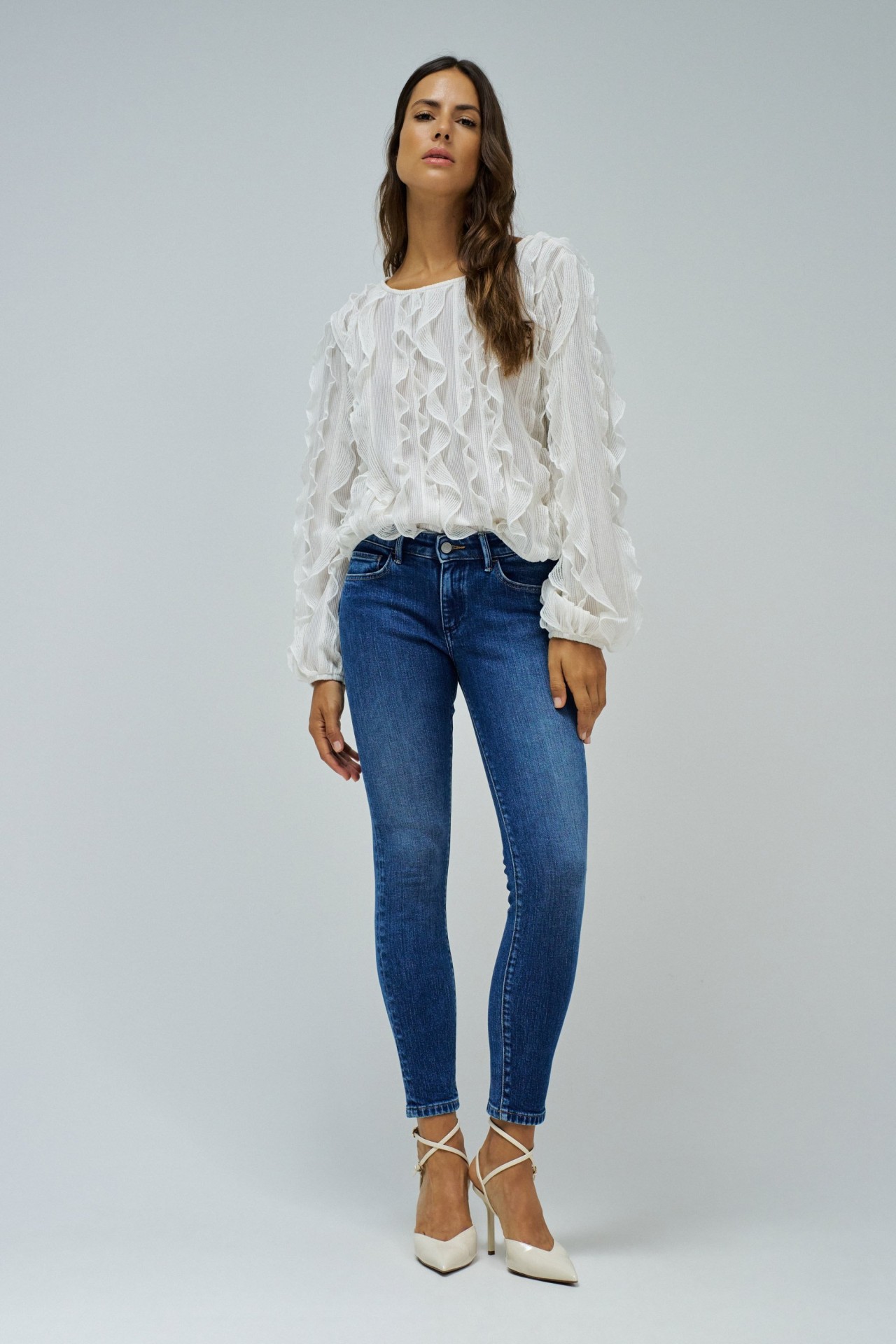 JEANS WONDER PUSH UP CROPPED SKINNY