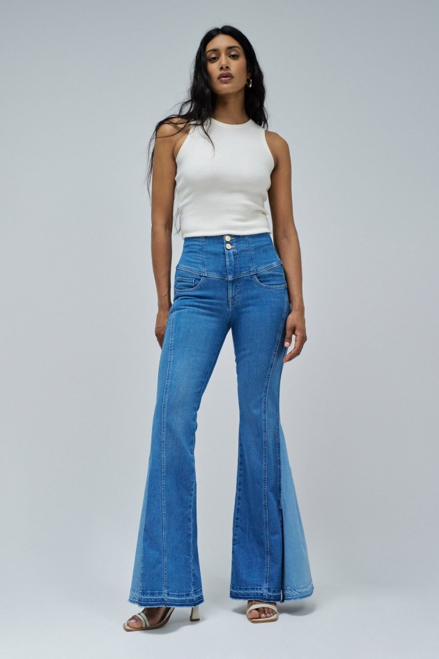 DIVA FAITH PUSH IN FLARE JEANS