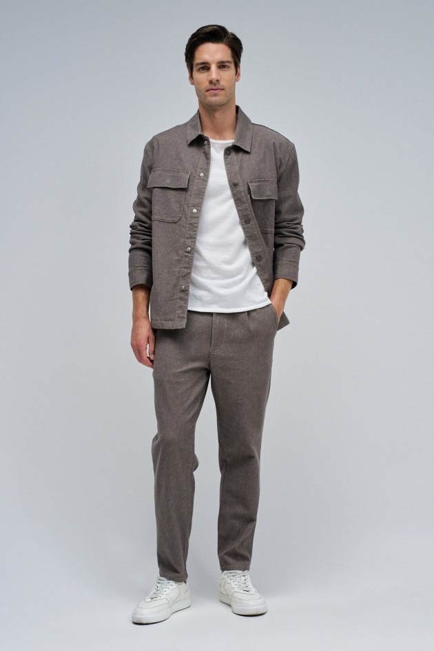 LINEN SHIRT JACKET