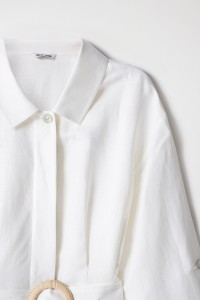 VESTIDO DE LINHO COM CINTO
