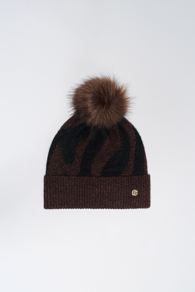 ANIMAL PRINT BEANIE