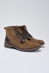 SUEDE BOOTS WITH LACES