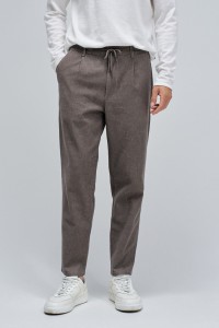 PANTALON JOGGERS COUPE REGULAR AVEC LIN