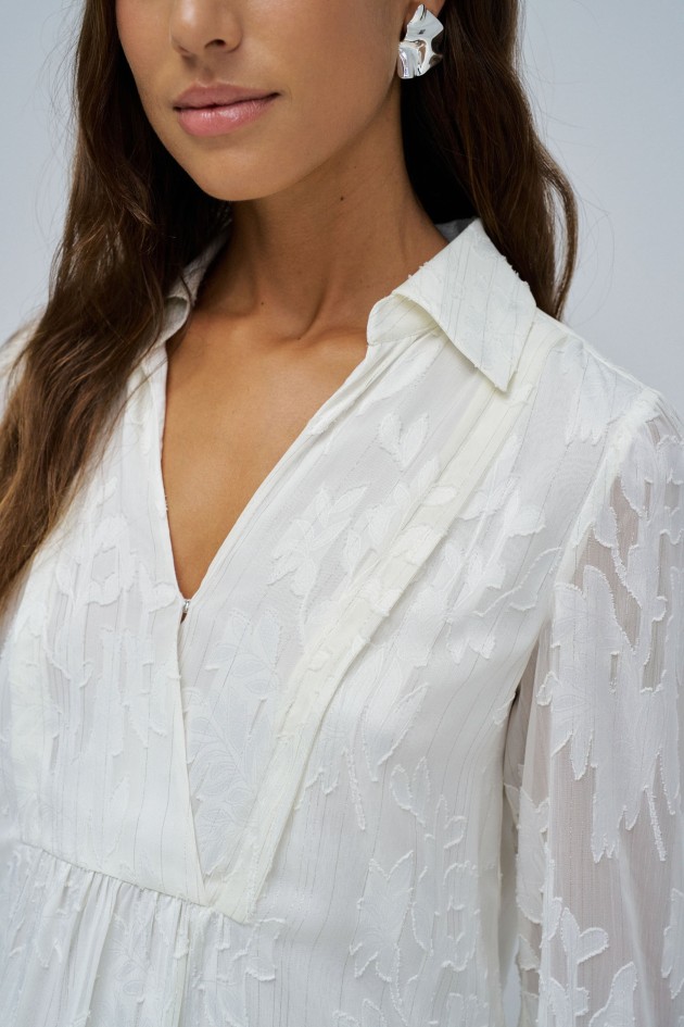 BLOUSE AVEC JACQUARD