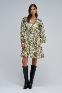 SHORT PRINTED DRESS