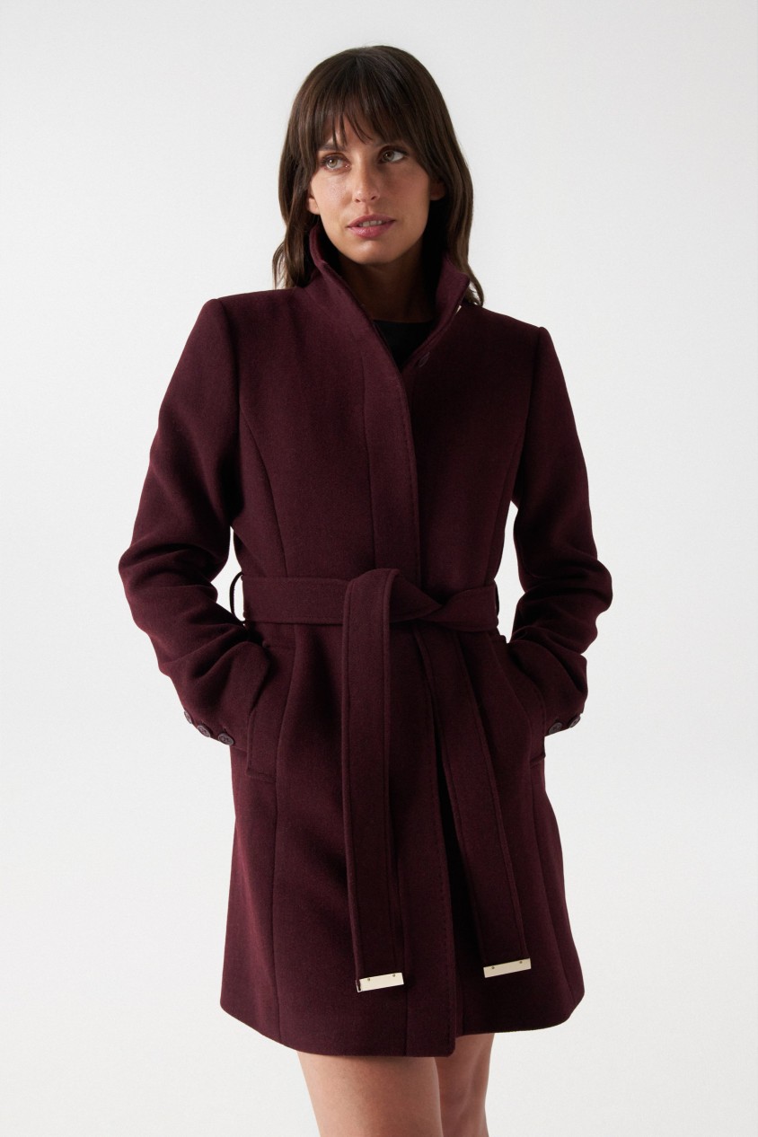 Wool Coat Outlet Trench Trench Coat Rouge Femme AUTRES MANTEAUX
