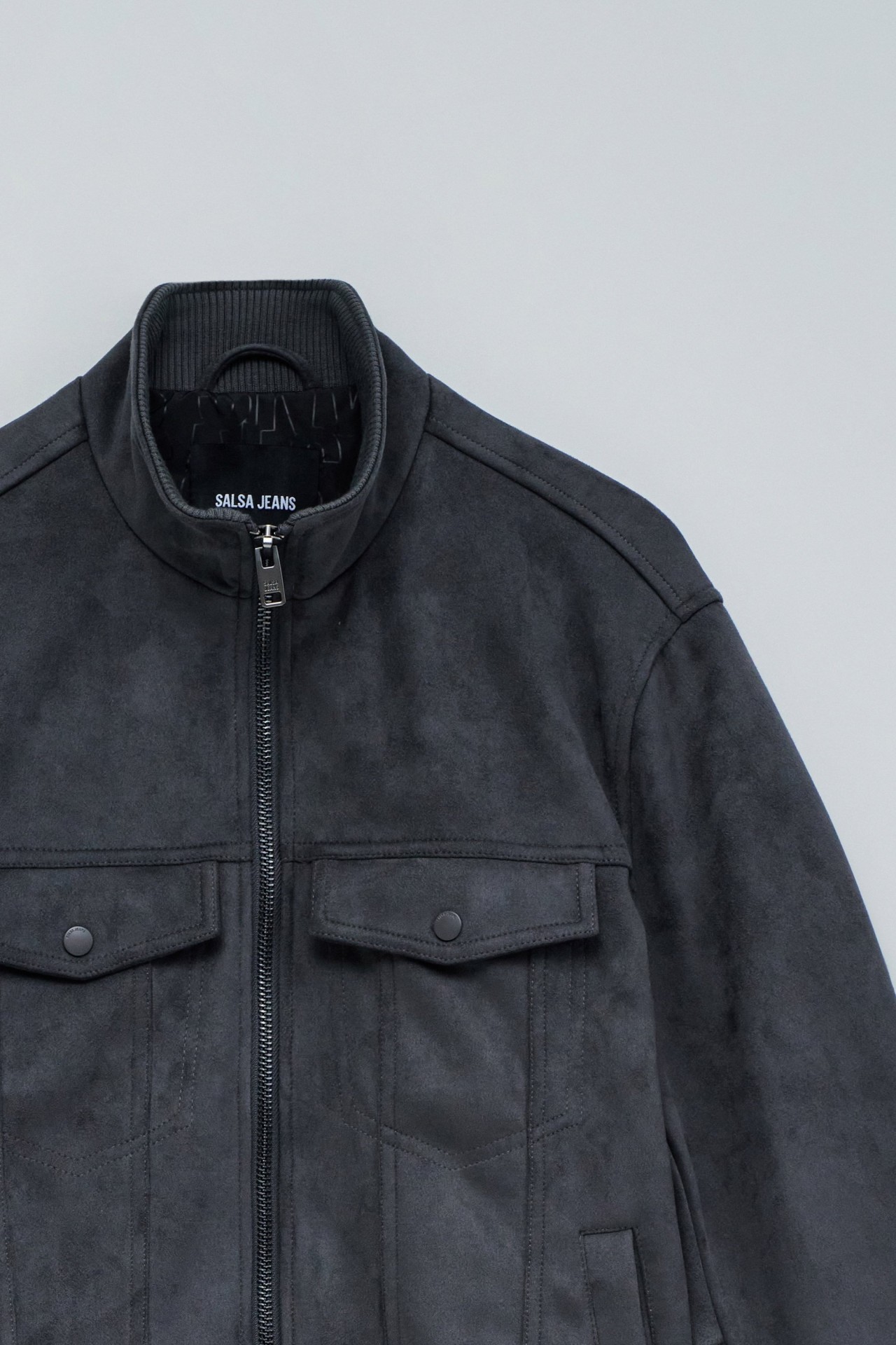 VESTE BOMBER EN DAIM