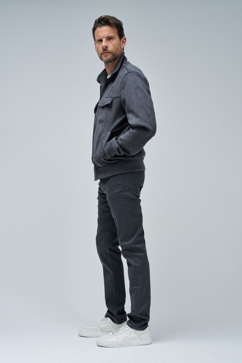 VESTE BOMBER EN DAIM
