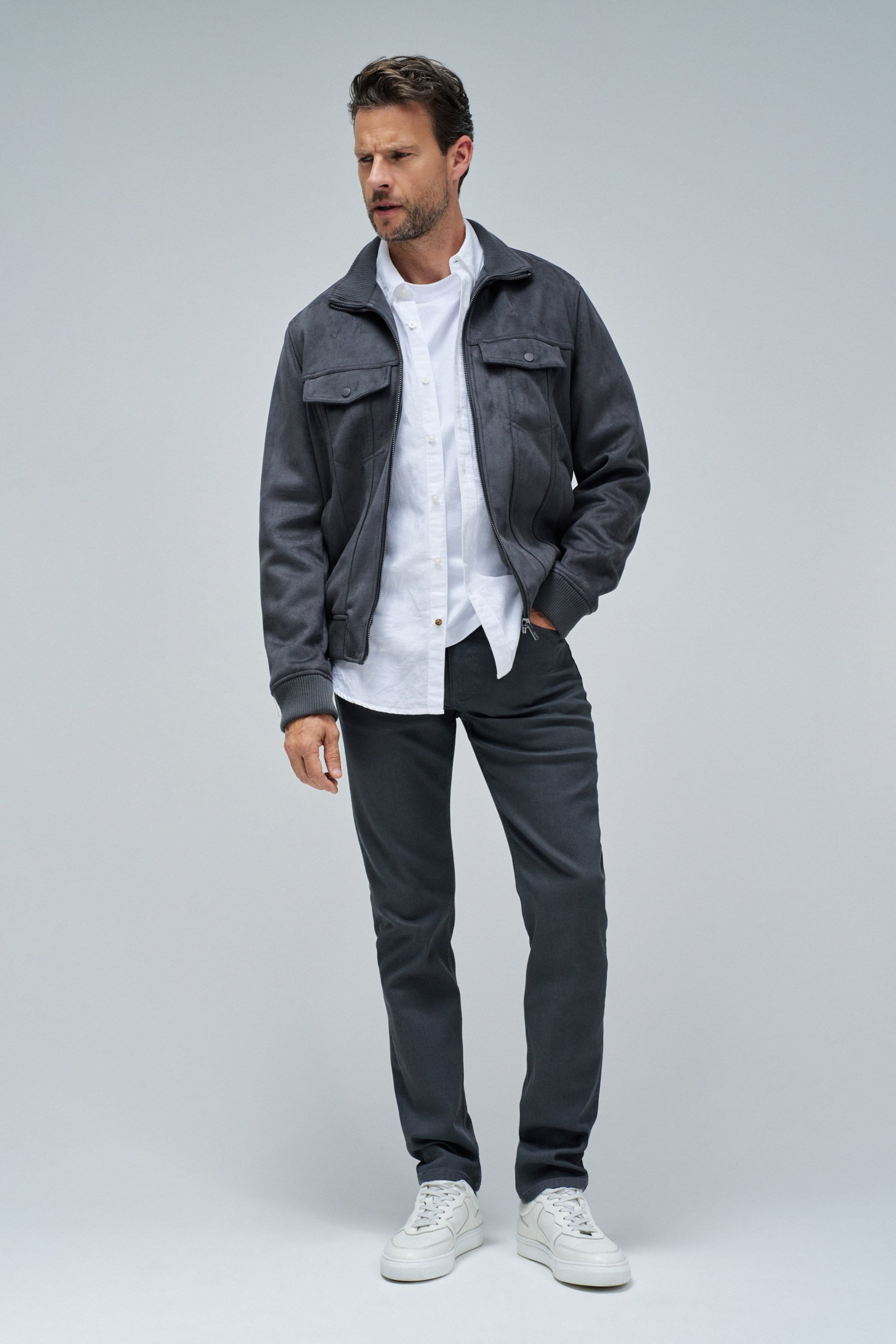 BOMBERJACKE AUS WILDLEDER