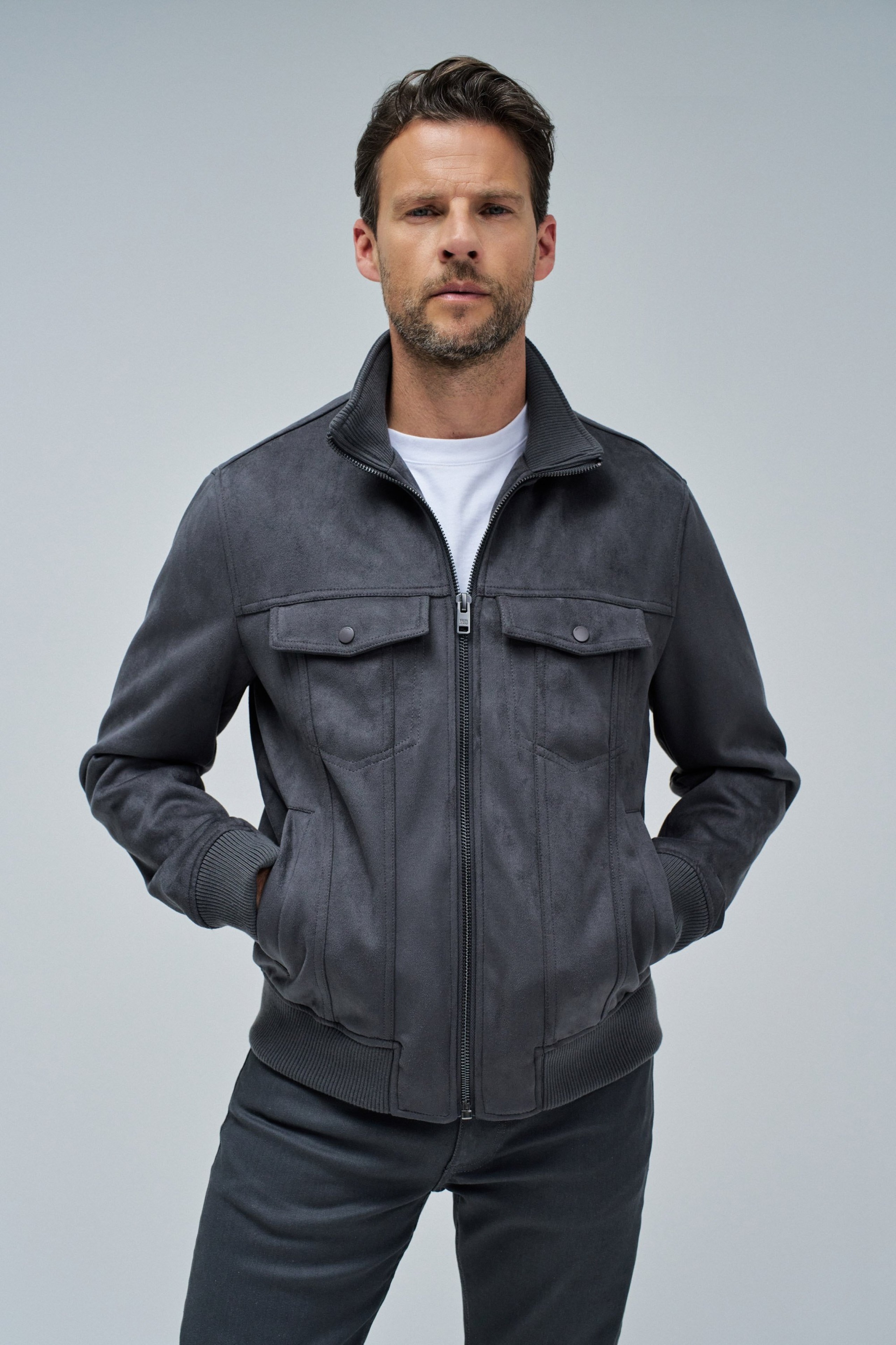 BOMBERJACKE AUS WILDLEDER