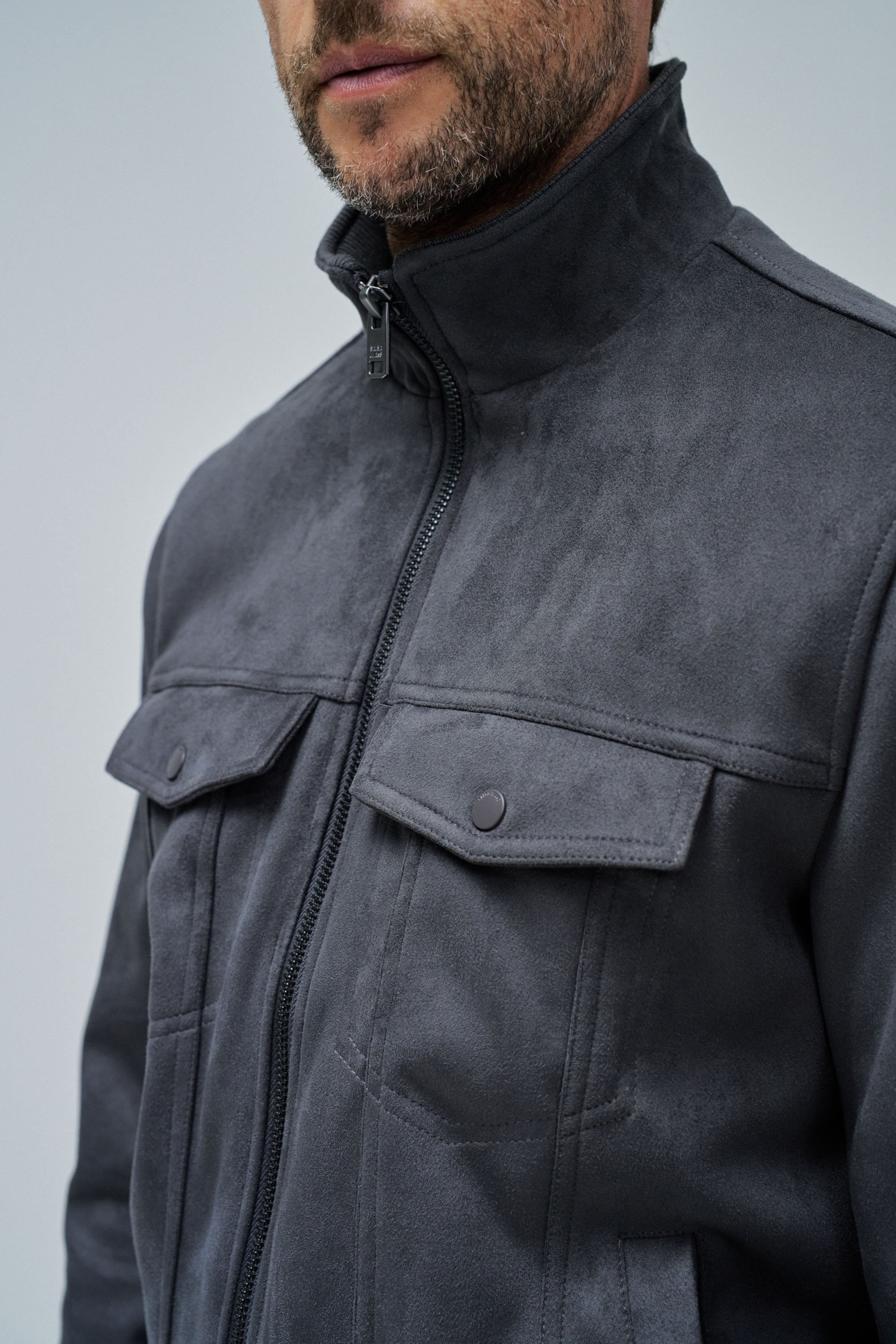 BOMBERJACKE AUS WILDLEDER