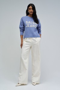 KNIT SWEATER WITH BRANDING