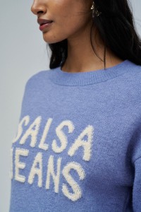 KNIT SWEATER WITH BRANDING