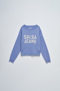 KNIT SWEATER WITH BRANDING