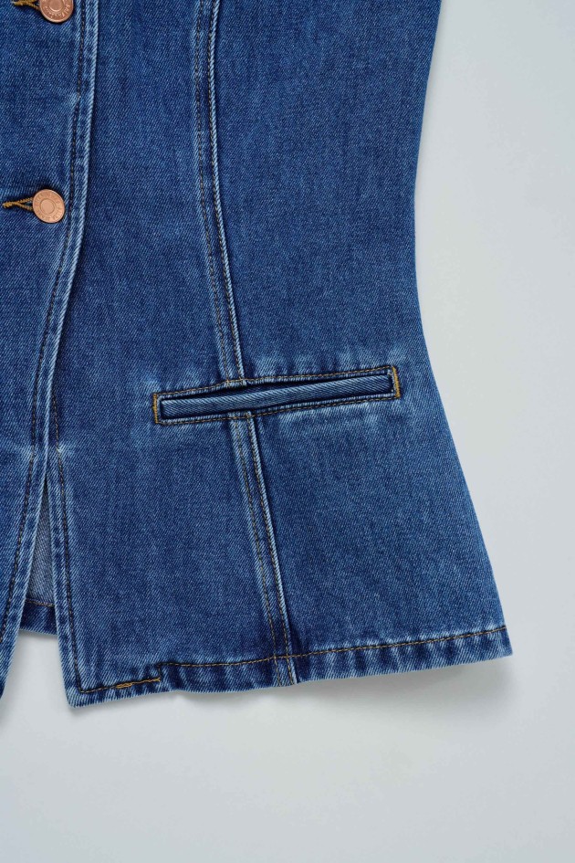 GILET EN JEAN