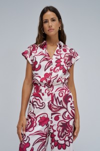 BLOUSE WITH FLORAL PATTERN