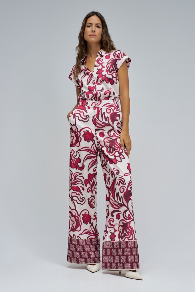 BLOUSE WITH FLORAL PATTERN