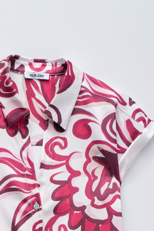 BLOUSE WITH FLORAL PATTERN