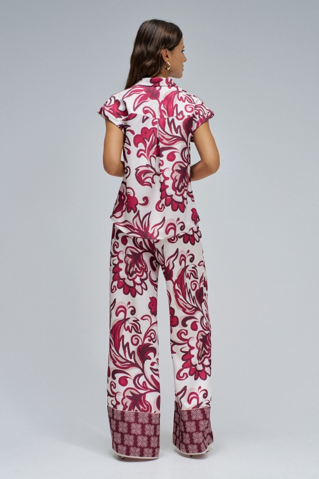 BLOUSE WITH FLORAL PATTERN