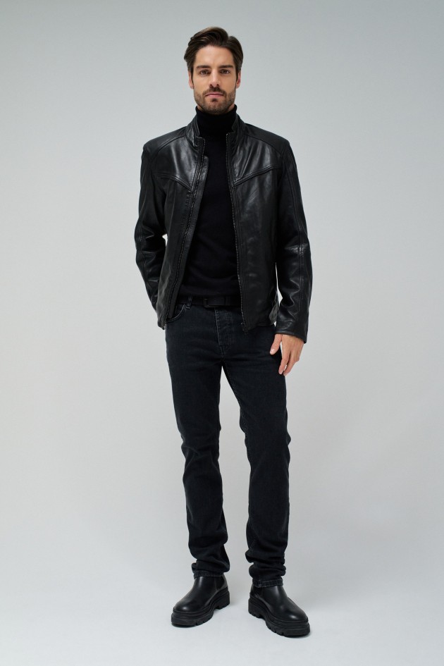 VESTE EN CUIR