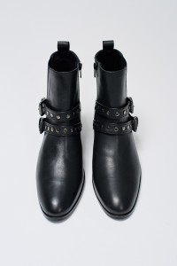 LEATHER ANKLE BOOTS