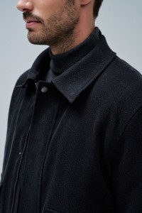 BOMBER JACKET WITH FUR COLLAR