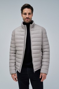 CHAQUETA ACOLCHADA EFECTO PIEL
