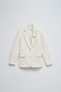 TEXTURED WOOL BLAZER