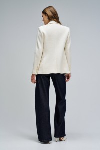 TEXTURED WOOL BLAZER