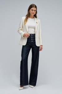 TEXTURED WOOL BLAZER