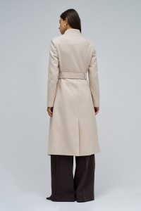 GRACE LONG WOOLLEN COAT WITH BELT