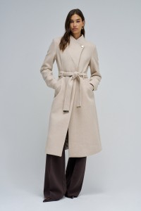 GRACE LONG WOOLLEN COAT WITH BELT