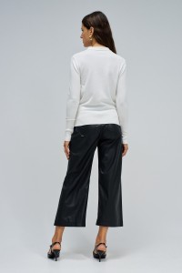 PULL EN MAILLE AVEC NOEUD