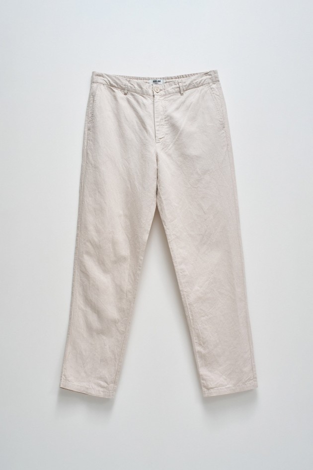 CHINO TROUSERS WITH LINEN BLEND