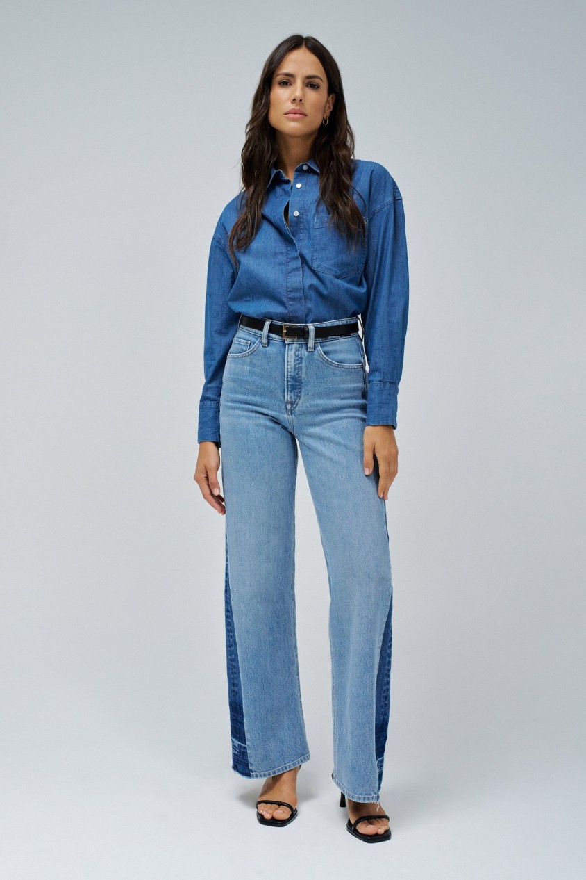 FAITH PUSH IN WIDE JEANS