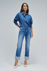 DESTINY PUSH UP STRAIGHT JEANS
