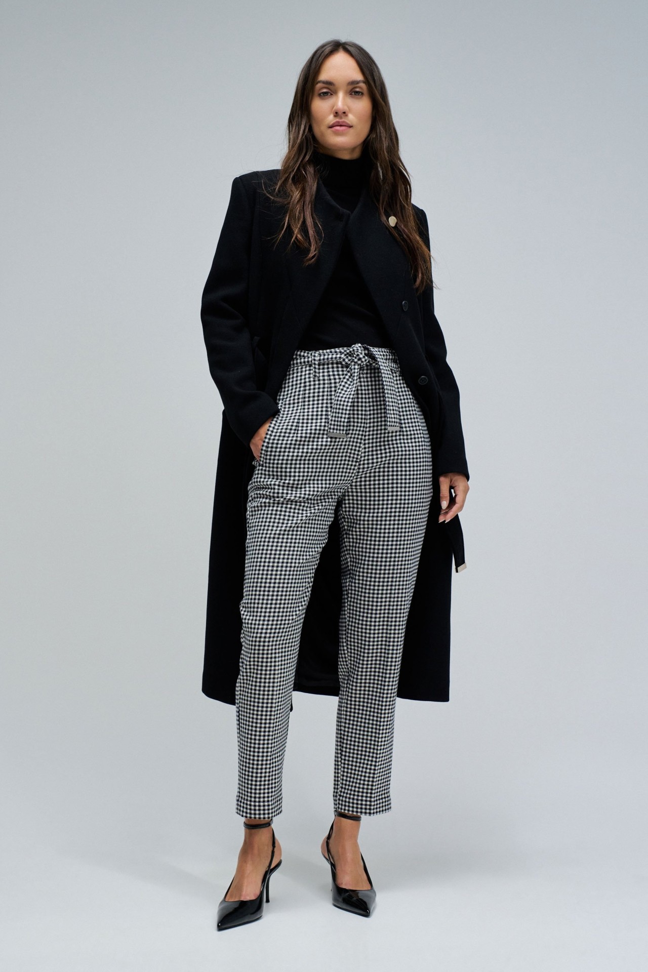 CHINO CROPPED SLIM TROUSERS