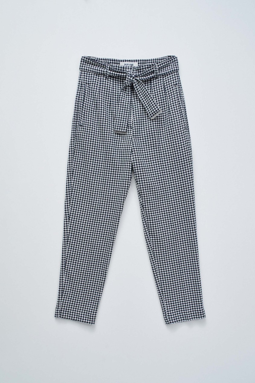 CHINO CROPPED SLIM TROUSERS