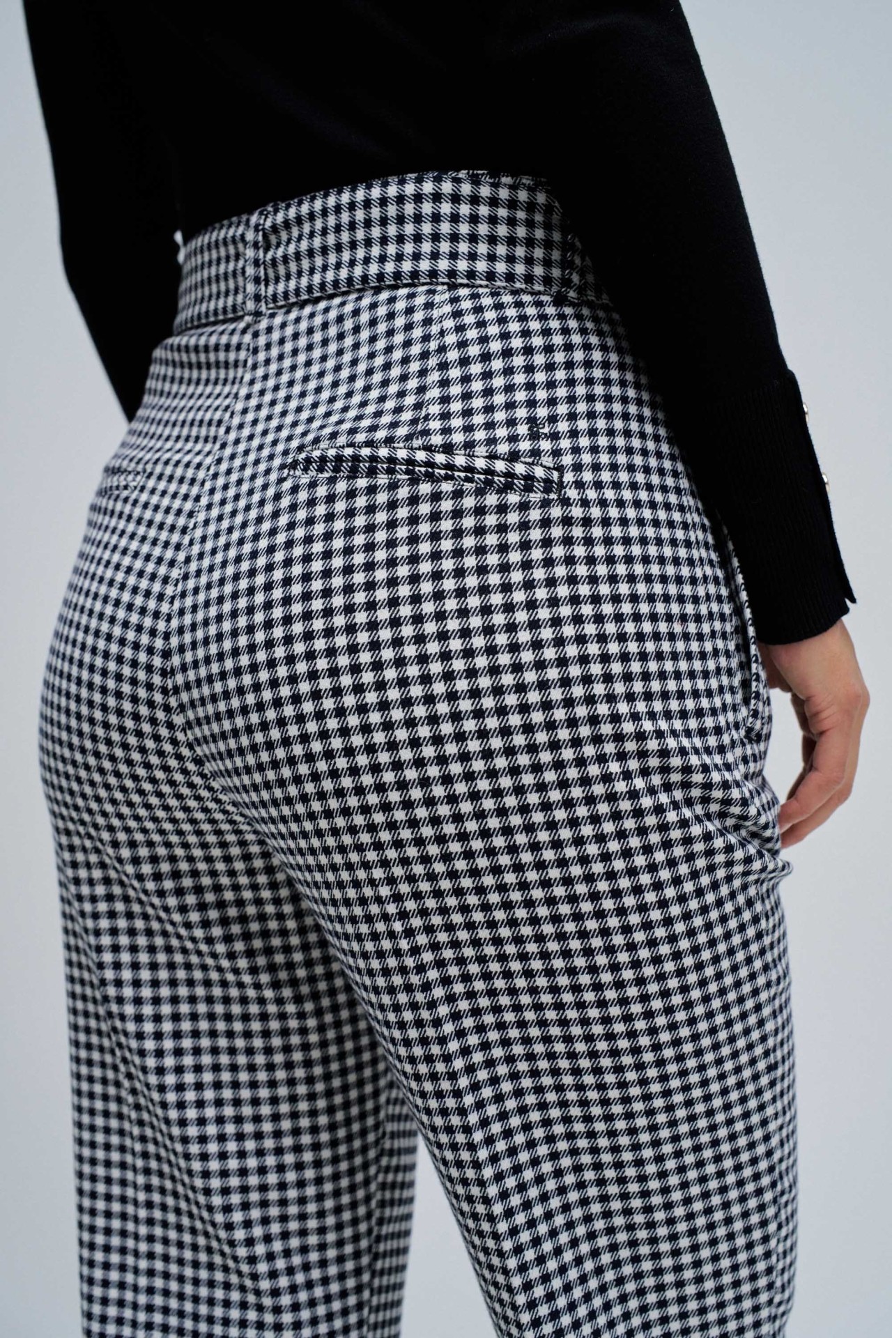 CHINO CROPPED SLIM TROUSERS