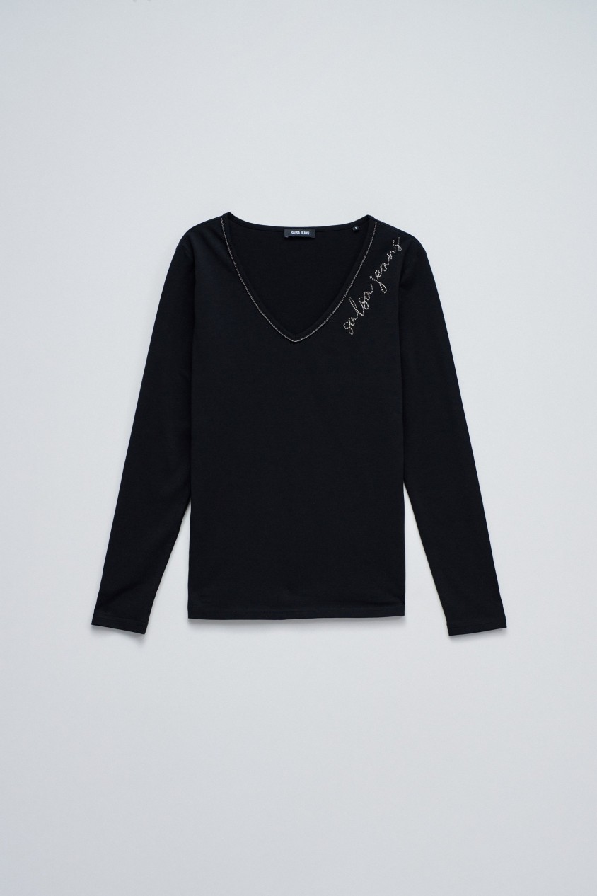 STRICKPULLOVER MIT BRANDING