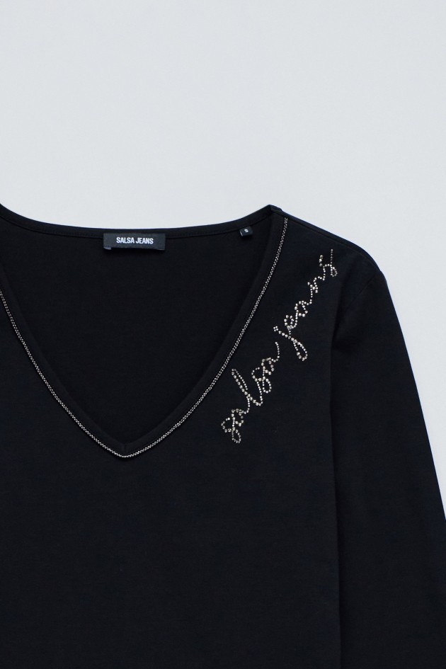 KNIT SWEATER WITH BRANDING