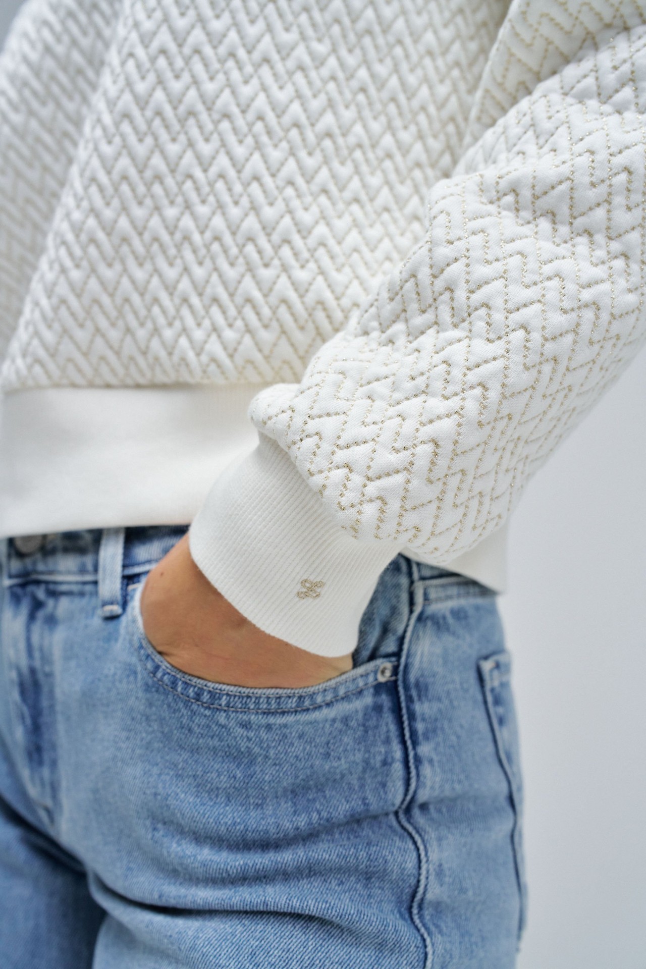 SWEATSHIRT COM JACQUARD