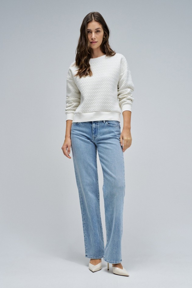 SWEAT À MOTIFS JACQUARD