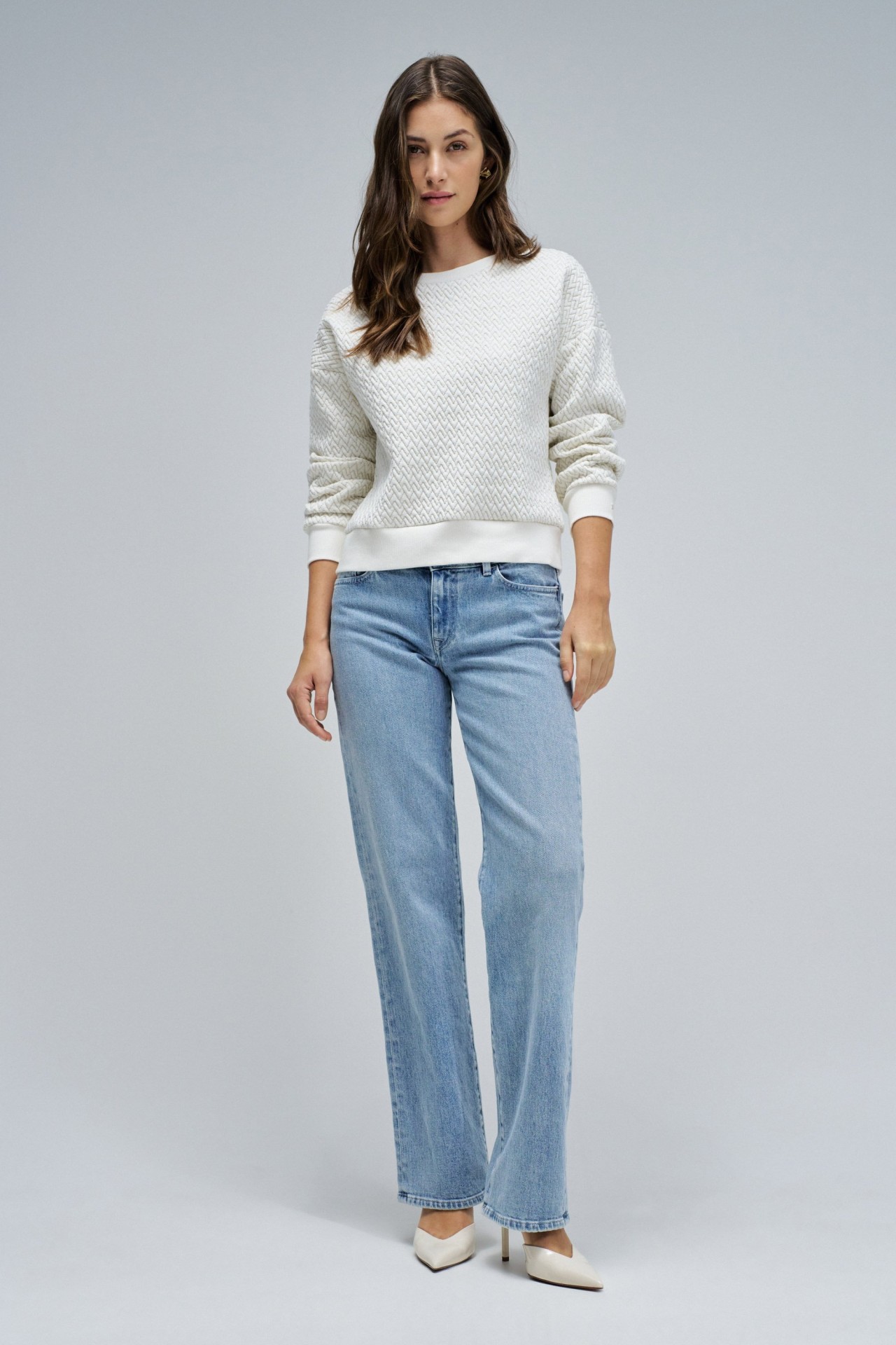 SWEATSHIRT COM JACQUARD