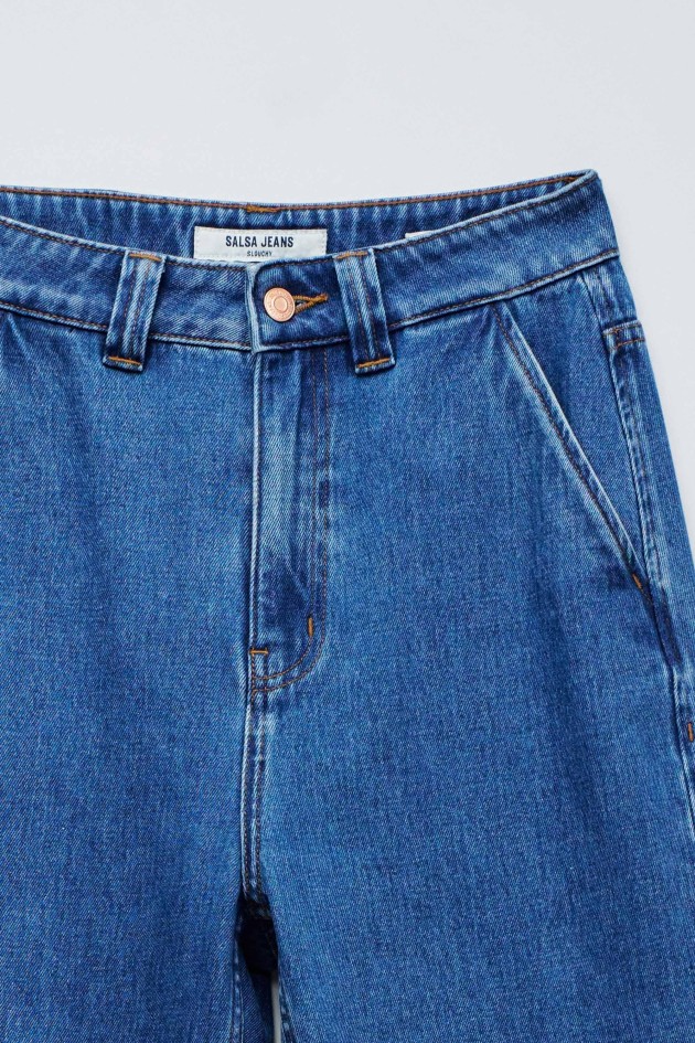 SLOUCHY CROPPED SLIM JEANS
