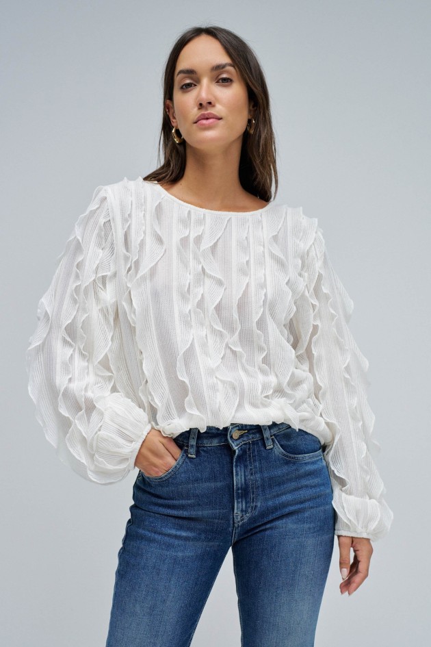 BLOUSE AVEC VOLANTS