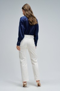 JEANS STRAIGHT EM BOMBAZINE