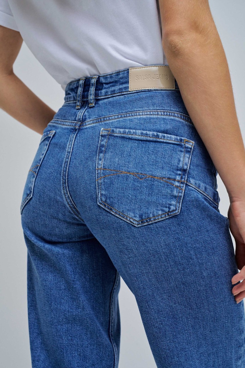 VAQUEROS FAITH PUSH IN CROPPED STRAIGHT