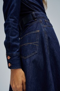 MIDI DENIM DRESS