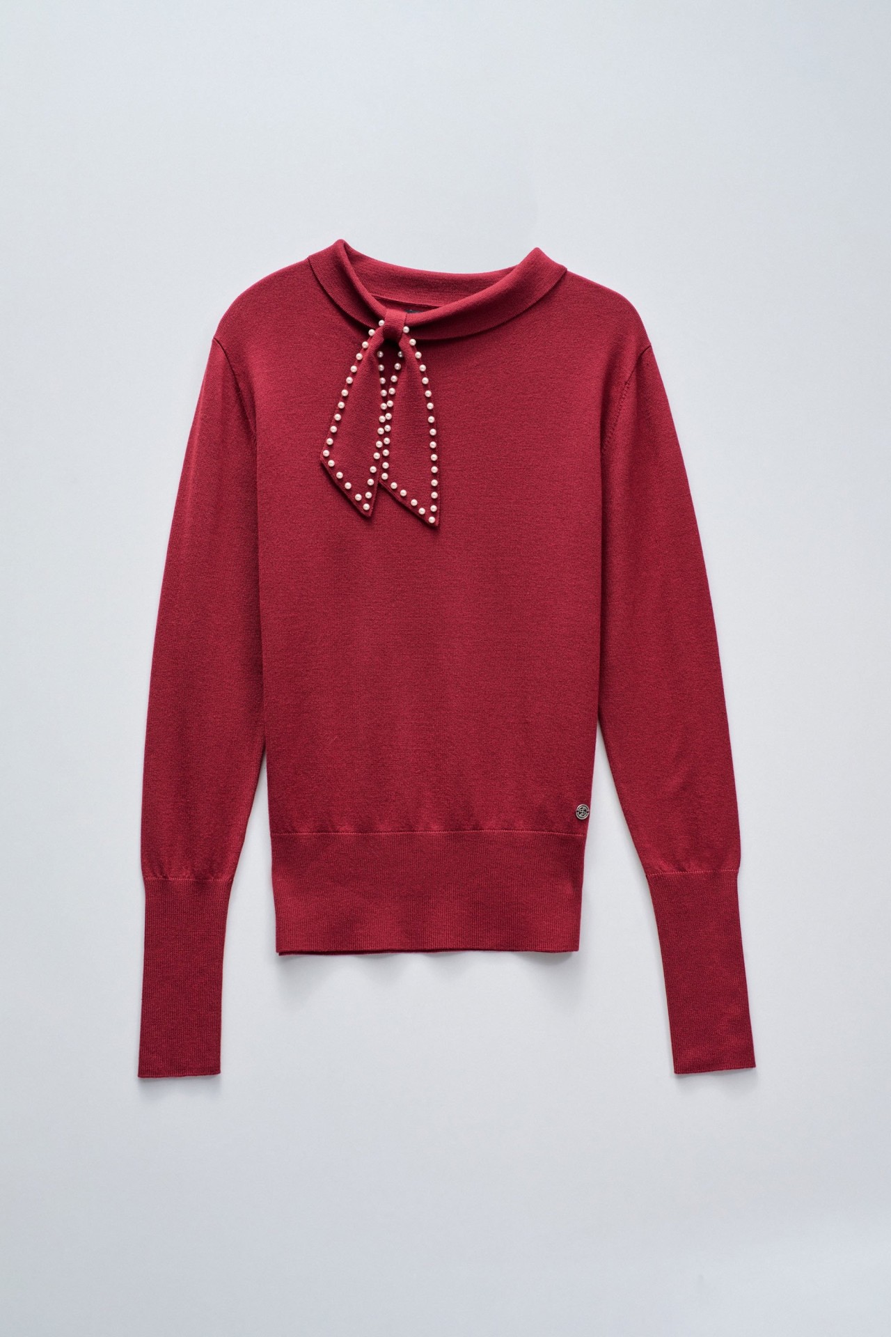 KNIT SWEATER WITH BOW